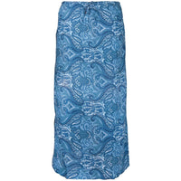 Blue Paisley Drawstring Skirt