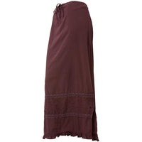 Lace & Ruffles - Burgandy Skirt