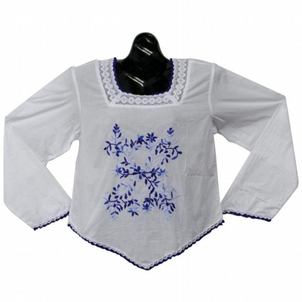 Flower Embriodery - Mexican Blouse