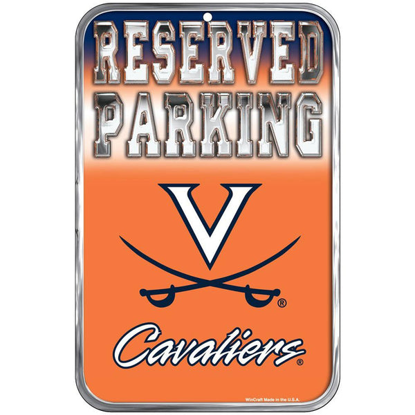 Virginia Cavaliers - Reserved Parking Plastic Sign