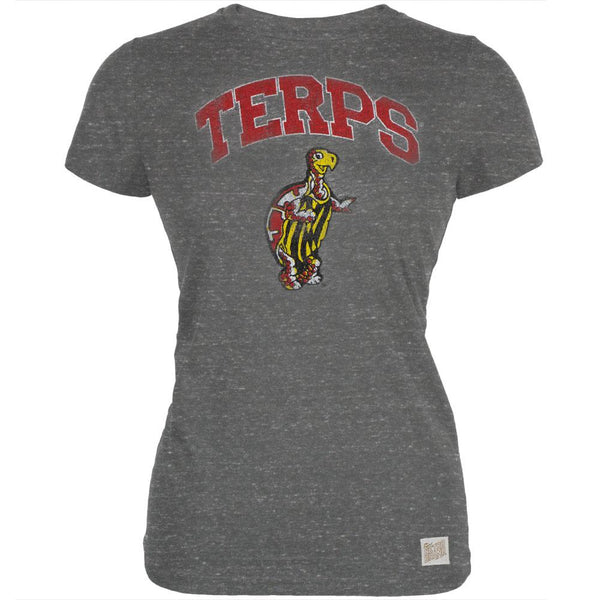 Maryland Terrapins - Distressed Terps Vintage Juniors T-Shirt