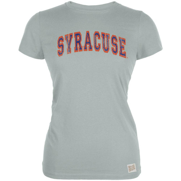 Syracuse Orange - Distressed Outlined Arch Logo Vintage Juniors T-Shirt