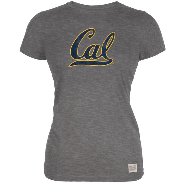 California Bears - Distressed Cursive Cal Logo Vintage Juniors T-Shirt