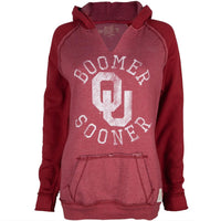 Oklahoma Sooners - Boomer Sooner Juniors Relaxed Slit-Neck Hoodie