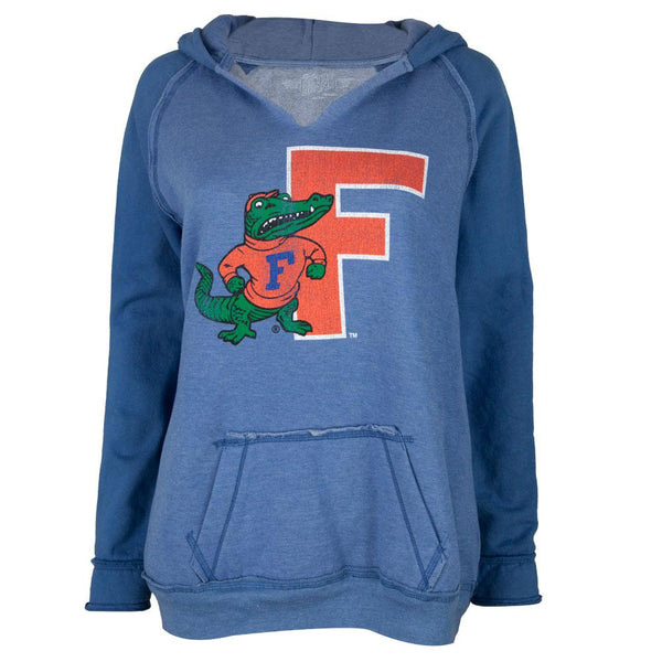 Florida Gators - Giant Letter and Gator Juniors Relaxed Slit-Neck Hoodie