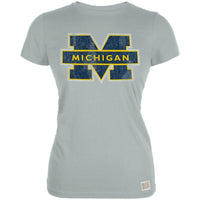 Michigan Wolverines - Blocked Logo Vintage Juniors T-Shirt