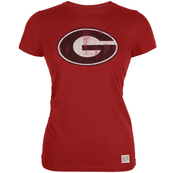 Georgia Bulldogs - Distressed Circle G Vintage Juniors T-Shirt