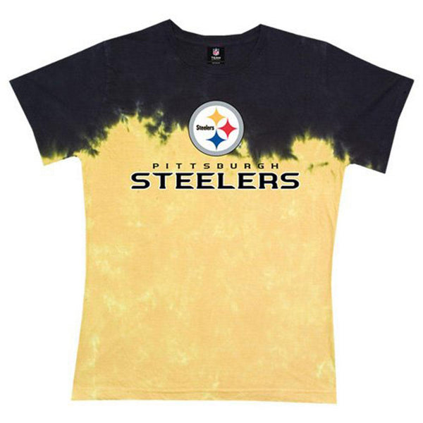 Pittsburgh Steelers - Banded Logo Tie Dye Juniors T-Shirt