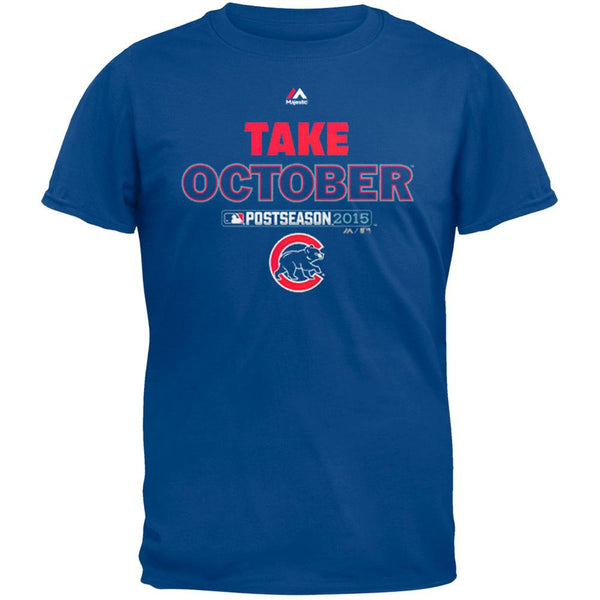 Chicago Cubs - NL Central 2015 Champs Take October Soft Adult T-Shirt