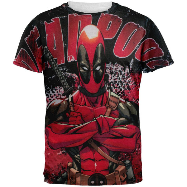 Deadpool - Deadly Skills All Over Adult T-Shirt