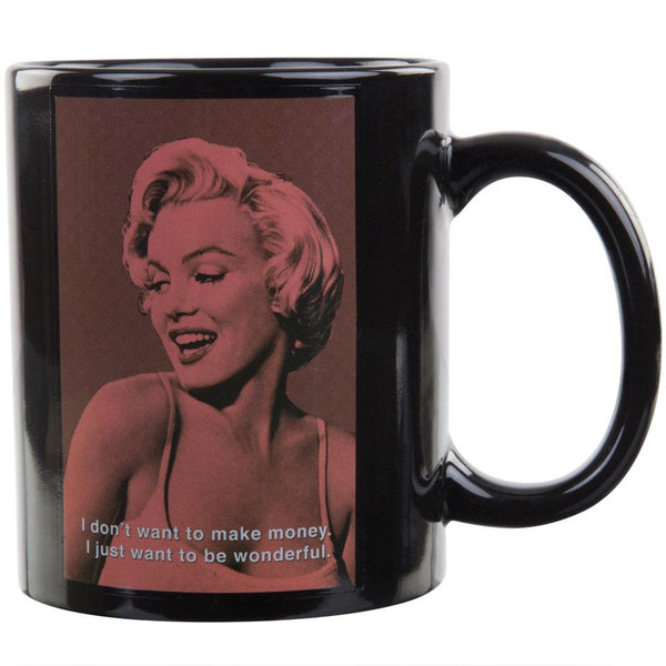 Marilyn Monroe - Want To Be Wonderful Quote Coffee Mug