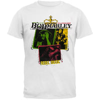 Bob Marley - Rebel Music Rasta Collage Adult T-Shirt