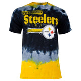 Pittsburgh Steelers - Horizontal Stencil Tie Dye Adult T-Shirt