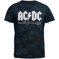 AC/DC - Back In Black Blue Tie Dye T-Shirt