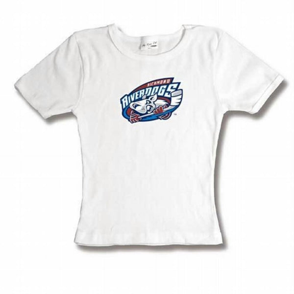 Richmond Riverdogs - Logo White Juniors Babydoll T-Shirt
