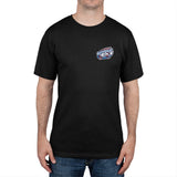 Richmond Riverdogs - Crest Print Logo Black T-Shirt