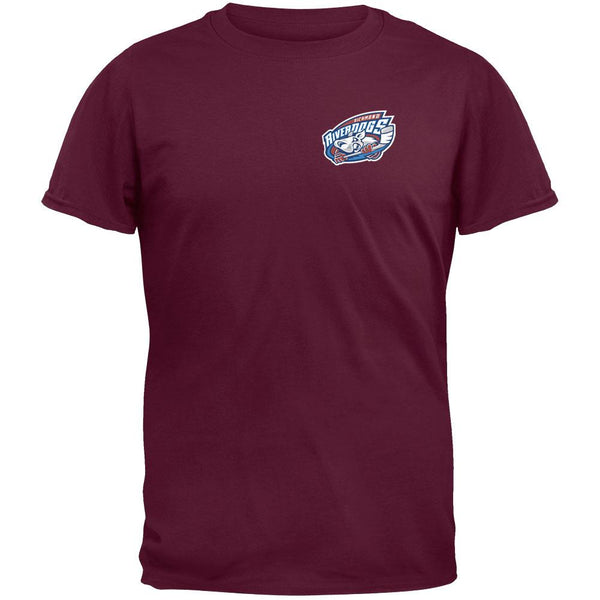 Richmond Riverdogs - Crest Print Logo Burgundy T-Shirt