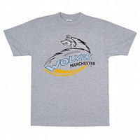 Manchester Wolves - Logo Heather Grey Adult T-Shirt