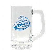 Manchester Wolves - Glass Logo Beer Mug