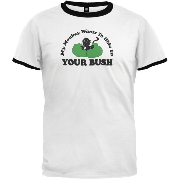 Monkey In Your Bush - Ringer T-Shirt