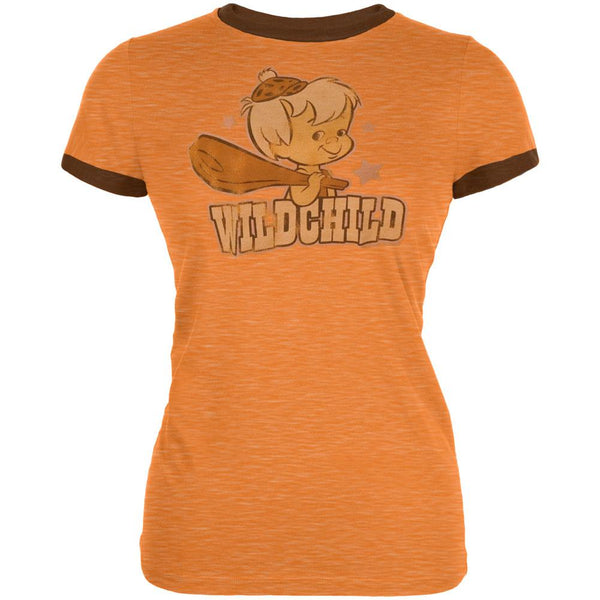 Flintstones - Wild Child Juniors Ringer T-Shirt