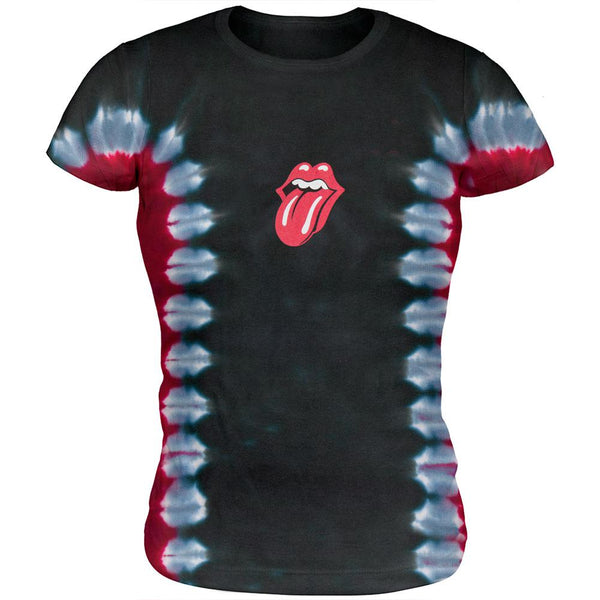 Rolling Stones - Tongue Tie Dye Juniors Babydoll T-Shirt
