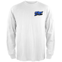 Danbury Trashers - Dual Logo Long Sleeve White T-Shirt
