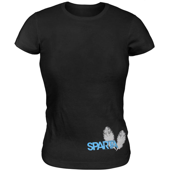 Sparta - Wrap Around Feather Juniors Babydoll T-Shirt