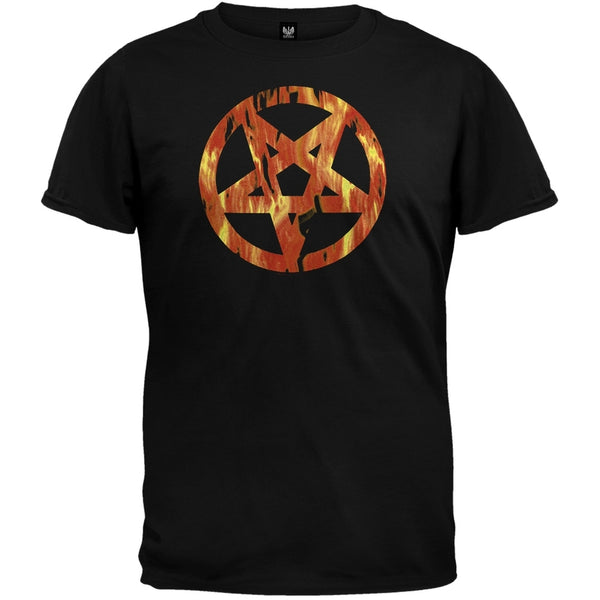 Hellbound - Flaming Pentagram T-Shirt