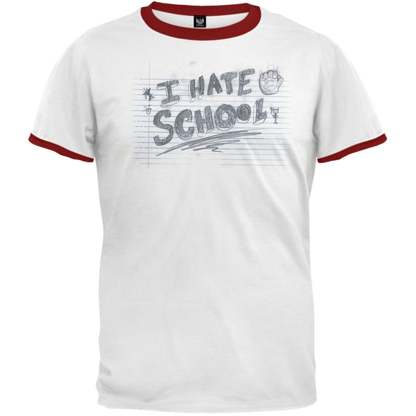 I Hate School Ringer T-Shirt