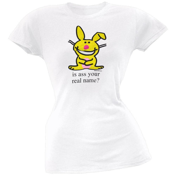 Happy Bunny - Real Name Juniors T-Shirt