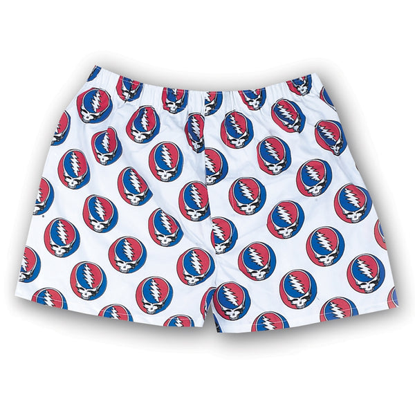 Grateful Dead - Steal Your Face White Boxers