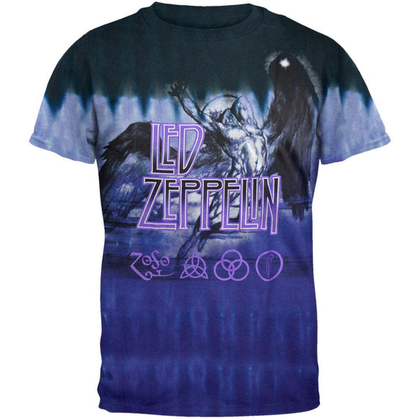 Led Zeppelin - Swan Song Purple Tie Dye T-Shirt