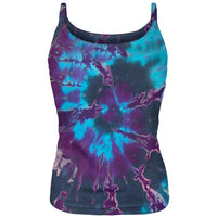 Crinkle Dye Juniors Spaghetti Tank Top