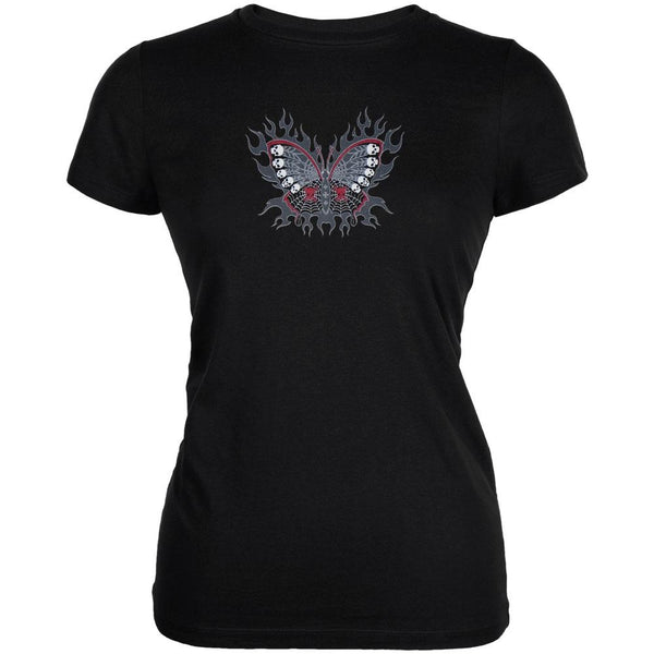 Butterfly Skulls Juniors T-Shirt