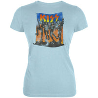 Kiss - Full Color Juniors Light Blue T-Shirt