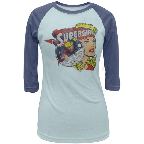 Supergirl - Collage Juniors Raglan