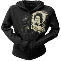 Bob Marley - Ink Blot Juniors Zip Up Hoodie