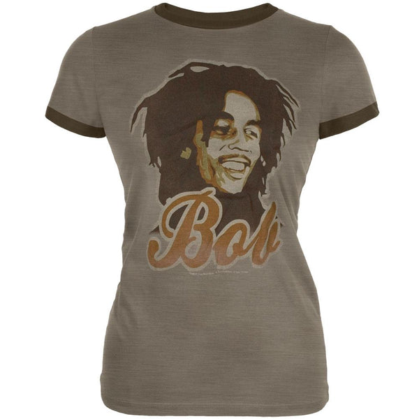 Bob Marley - Bob Ringer Juniors Babydoll T-Shirt