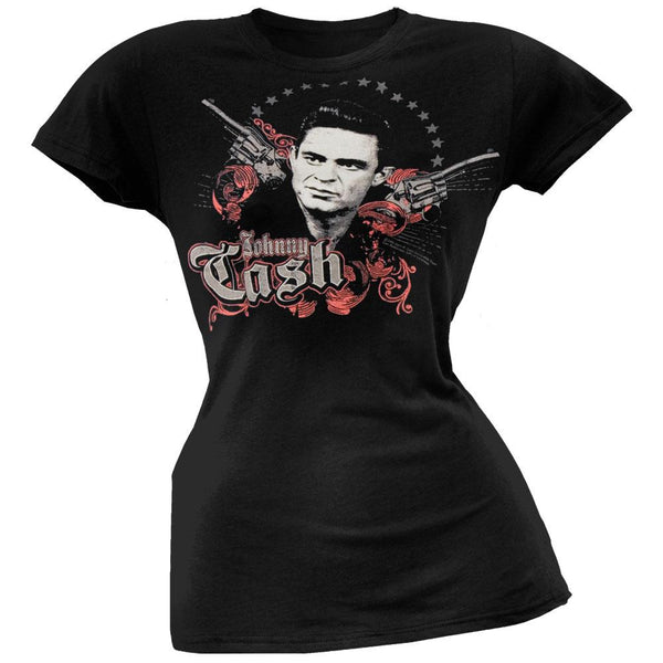 Johnny Cash - Stare Juniors T-Shirt
