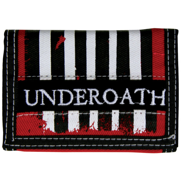 Underoath - Stripes Velcro Wallet
