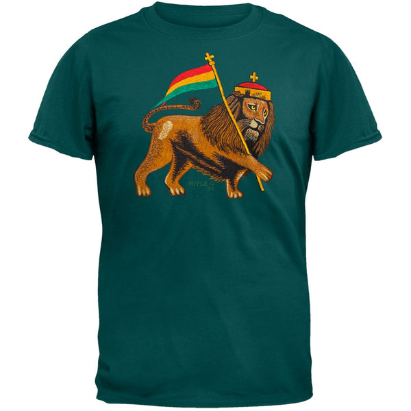Rasta Lion - Green T-Shirt