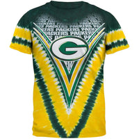 Green Bay Packers - Logo V-Dye Tie Dye T-Shirt