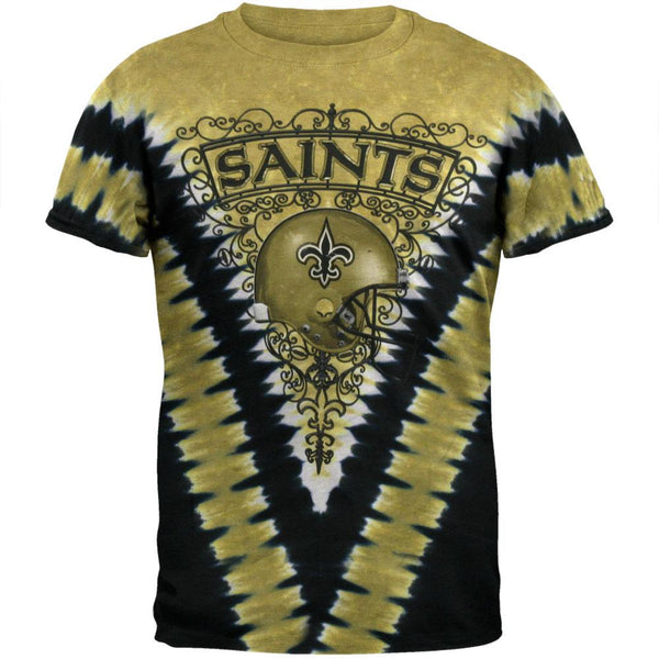 New Orleans Saints - Logo V-Dye Tie Dye T-Shirt