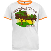Morning Wood White/Orange Ringer T-Shirt