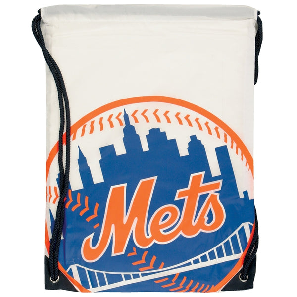New York Mets - All-Over Logo Nylon Backsack