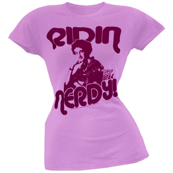 Saved By The Bell - Ridin Nerdy Juniors T-Shirt