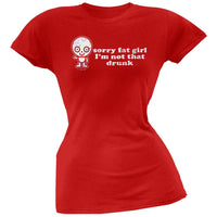Wrongo - Sorry Fat Girl Juniors T-Shirt