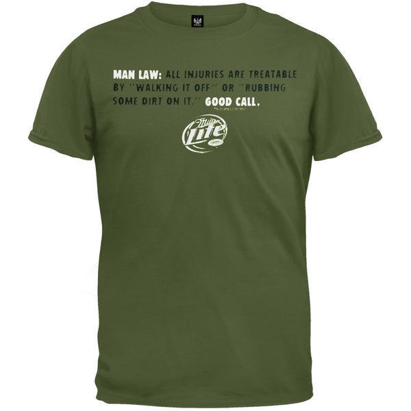 Miller Lite - Man Law Soft T-Shirt