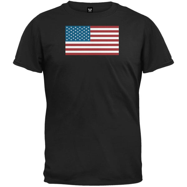 American Flag Black Youth T-Shirt